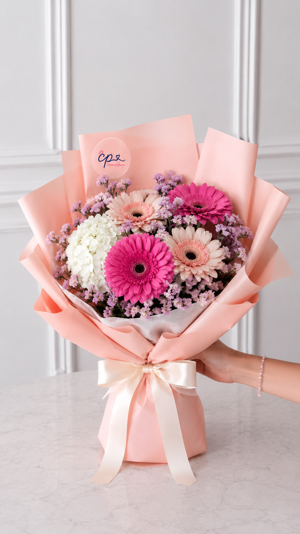 Ramo Gerberas y Hortensia