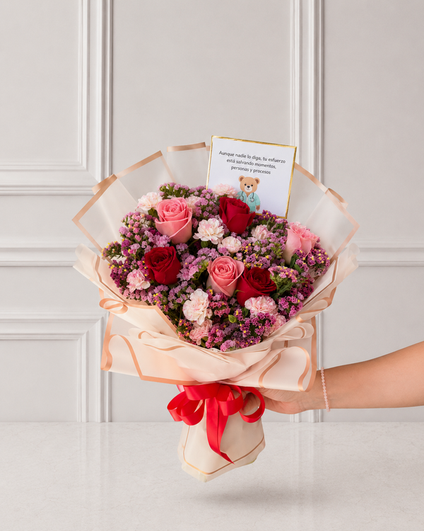 Ramo Rosas y Violeta Enfermera
