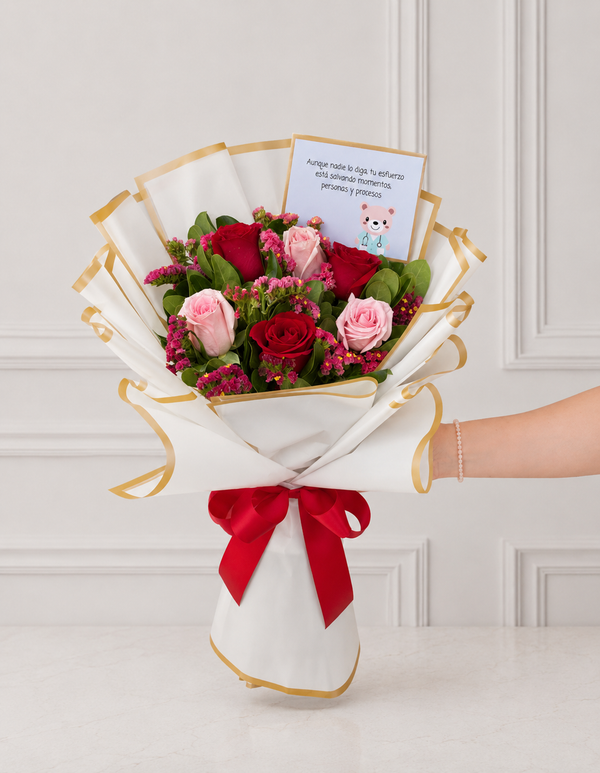 Ramo Rosas Enfermera