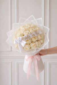 Ramo Rosas White Bride