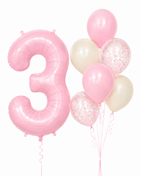 Bouquet Globos Rosa Pastel Nuevo