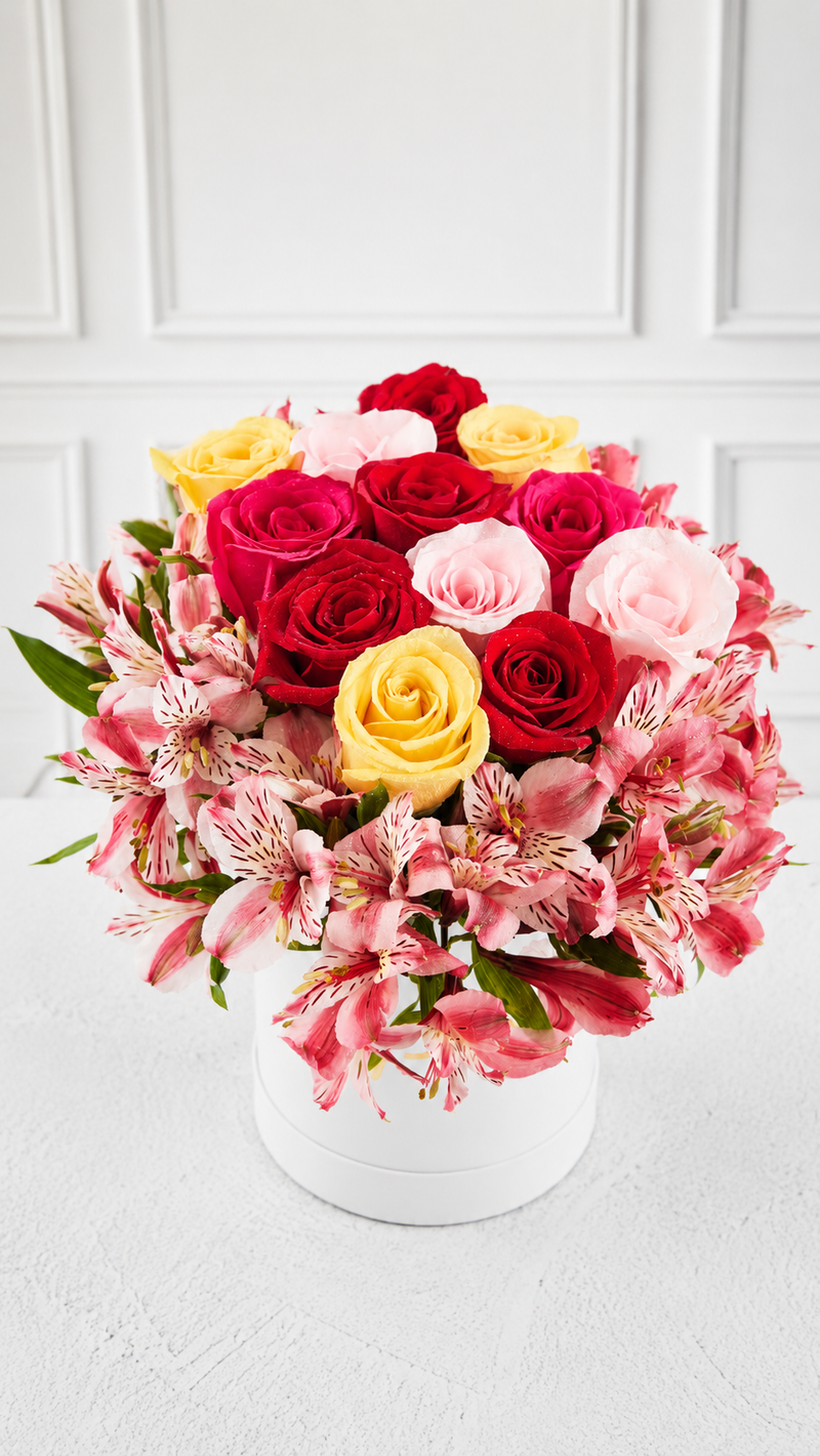 Box 4 Rosas Colores
