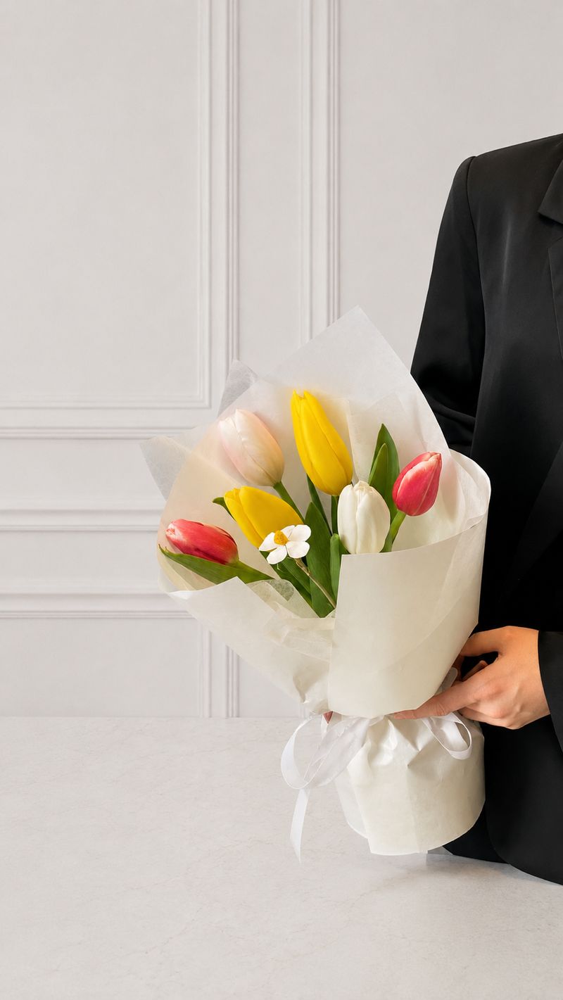 Ramo 6 Tulipanes Primavera
