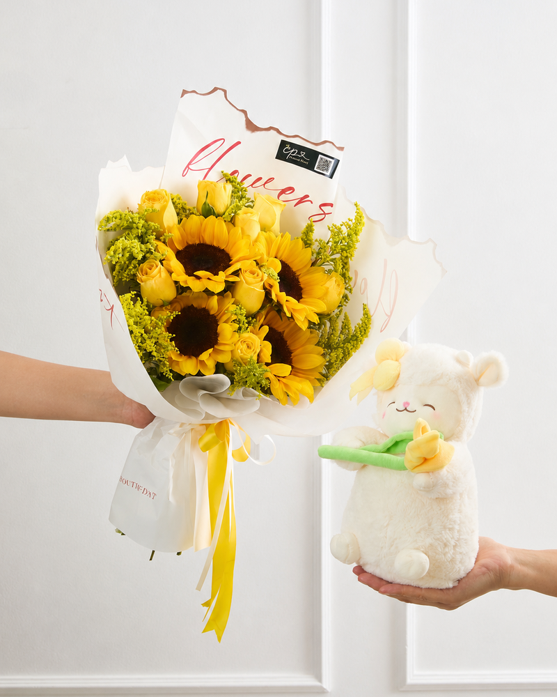 Pack Corderito Tulipan y Girasoles