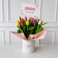 Box Blanco Premium Tulipanes