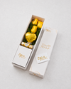 Caja de 3 Rosas Amarillas y chocolates