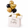 Caja Sorpresa Feliz Cumpleaños Dorado