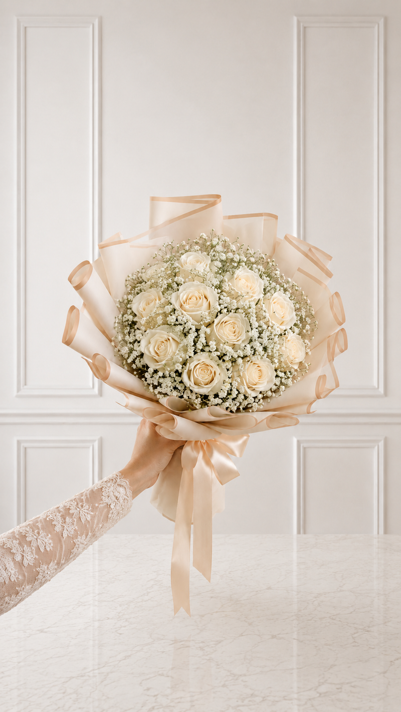 Ramo Rosas Blancas Bride