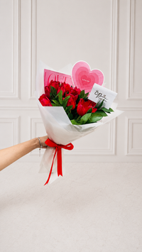 Ramo de 10 Tulipanes Rojos