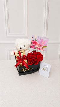Box Corazón Dulce Amor Rosa