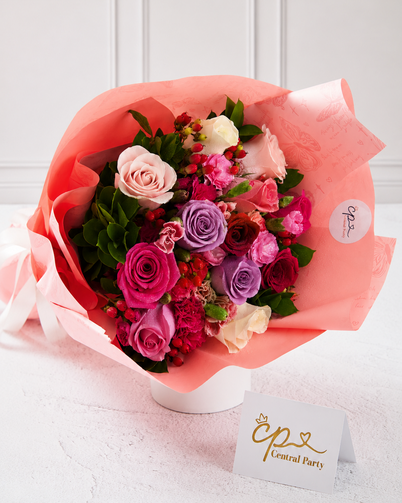 Ramo Butterfly Love Roses