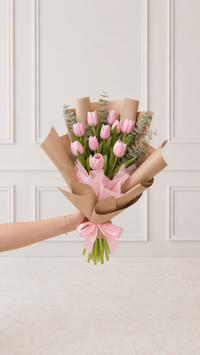 Ramo de 10 Tulipanes Rosas