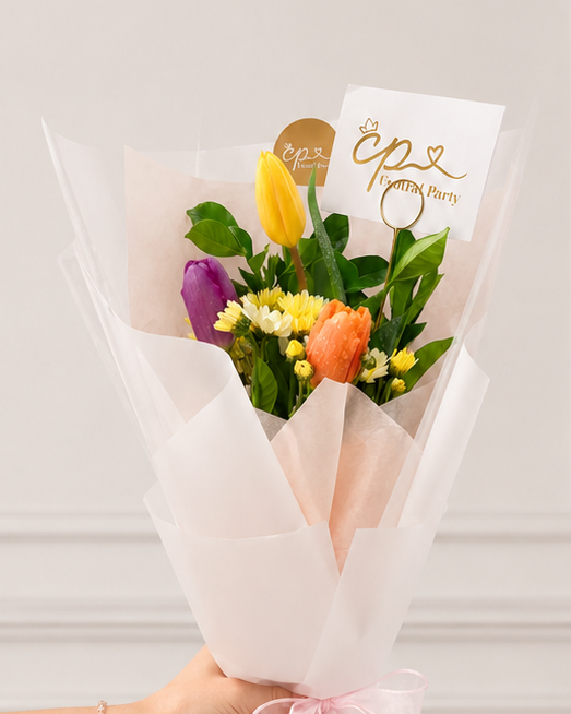 Mini ramo trío Tulipanes