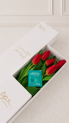 Caja de 5 Tulipanes Rojos