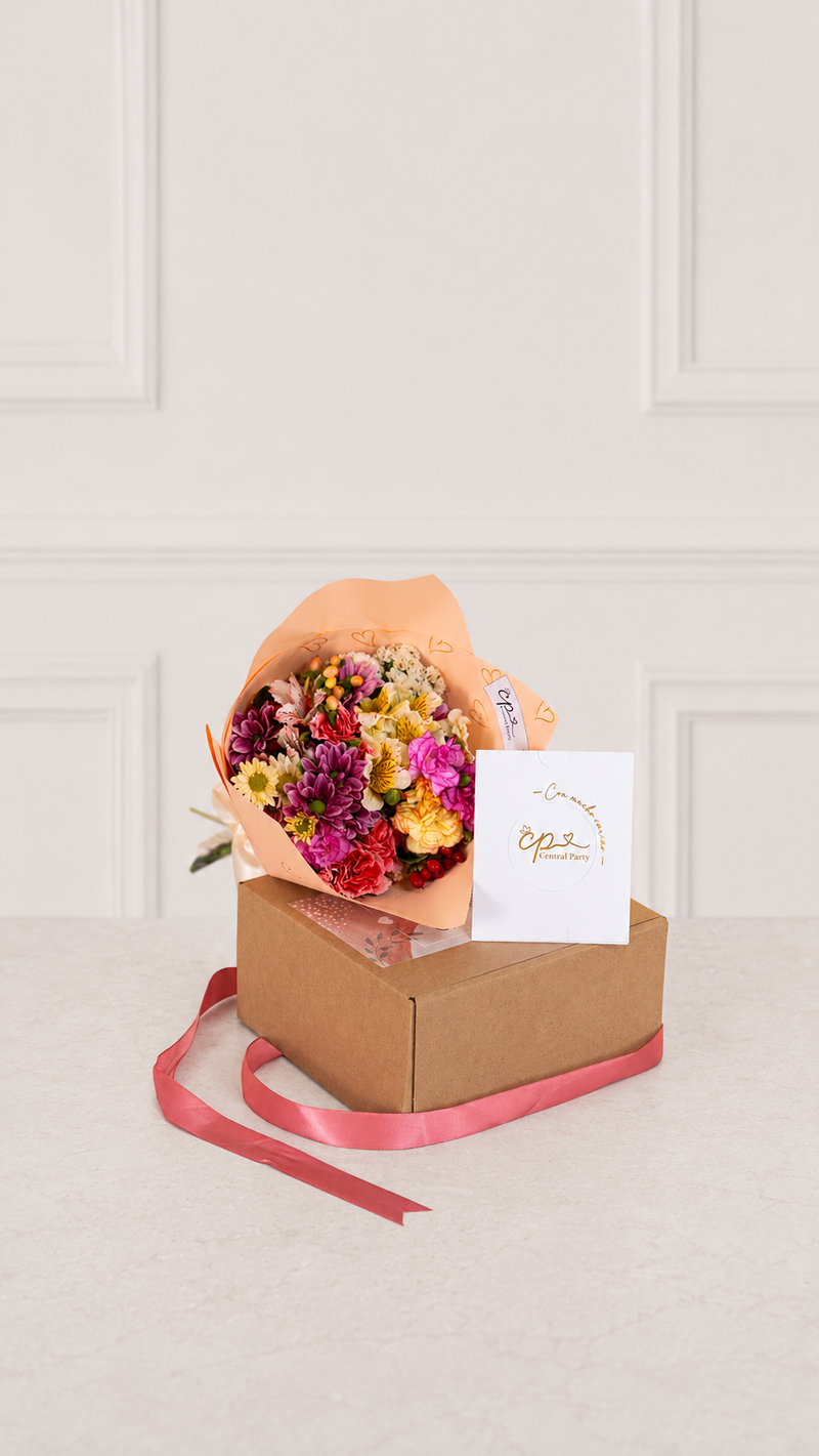 Pack Box y Ramito de flores