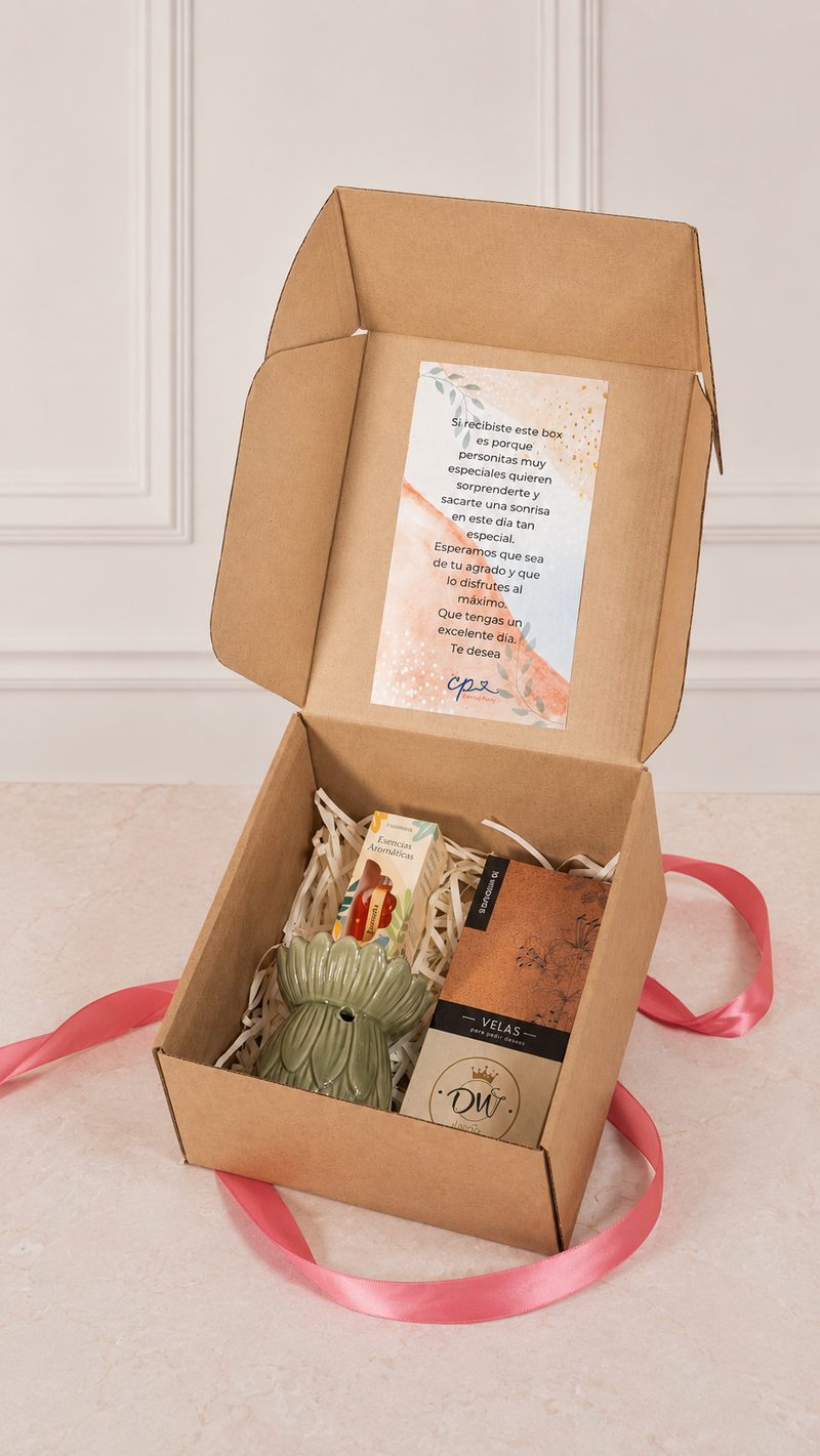 Pack Box y Ramito de flores