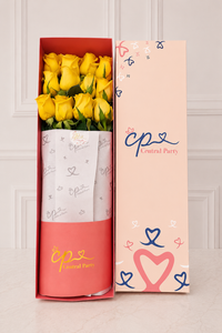 Caja de Rosas Amarillas