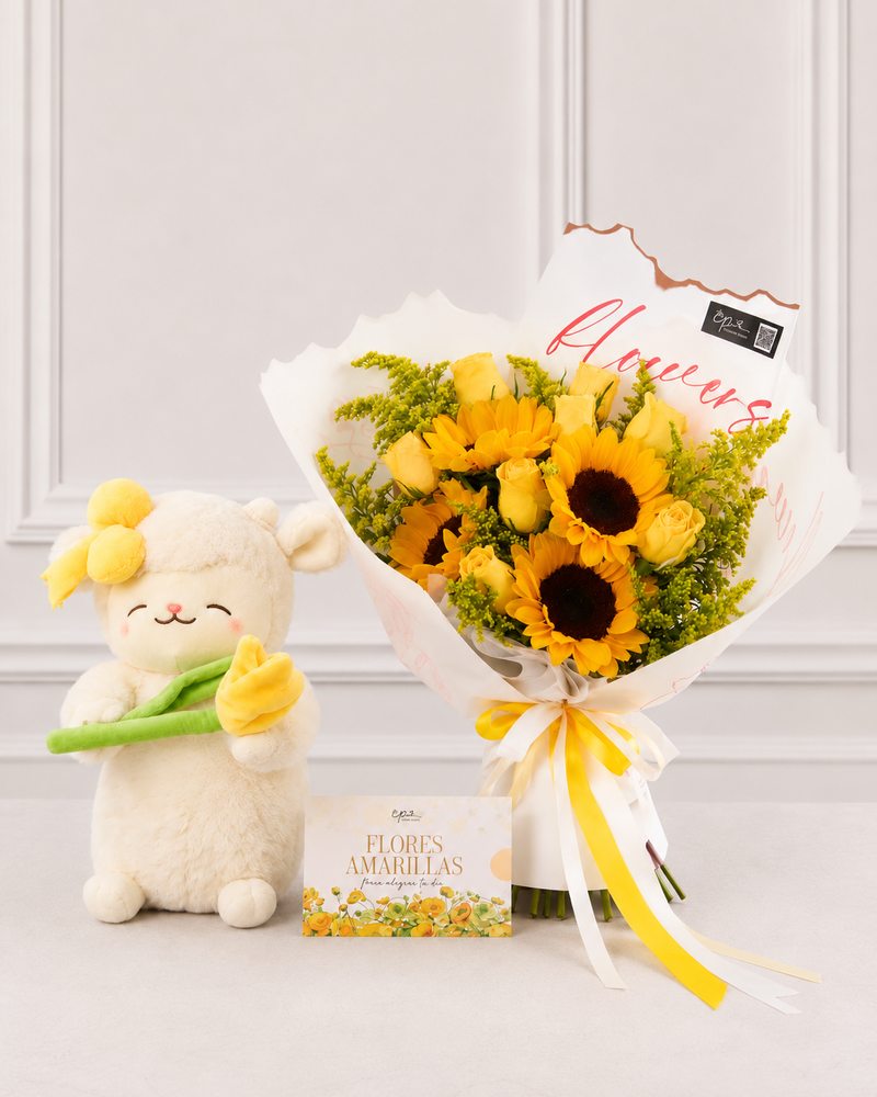 Pack Corderito Tulipan y Girasoles