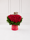 Box Floral Corazón de Rosas