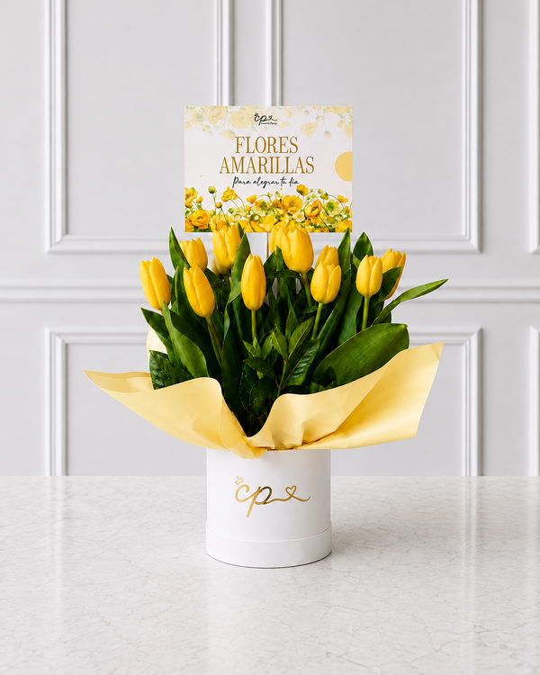 Box 10 Tulipanes Amarillos
