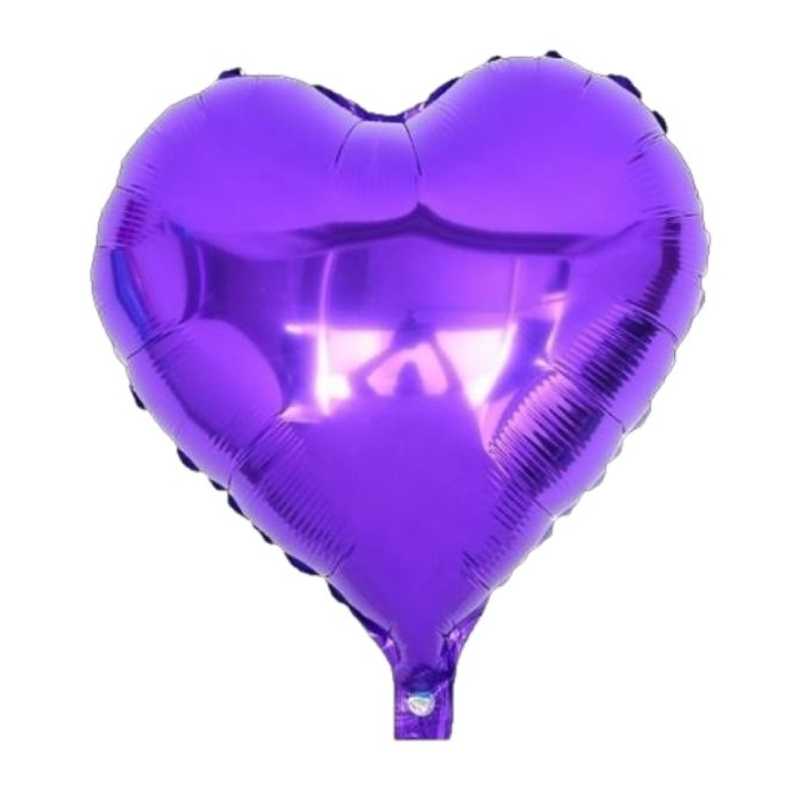 Globo Metálico Corazón (Colores y Tamaños)