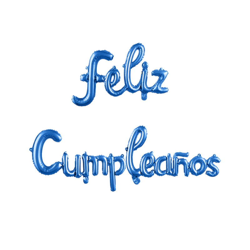 Letras Globo Feliz Cumpleaños