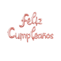 Letras Globo Feliz Cumpleaños