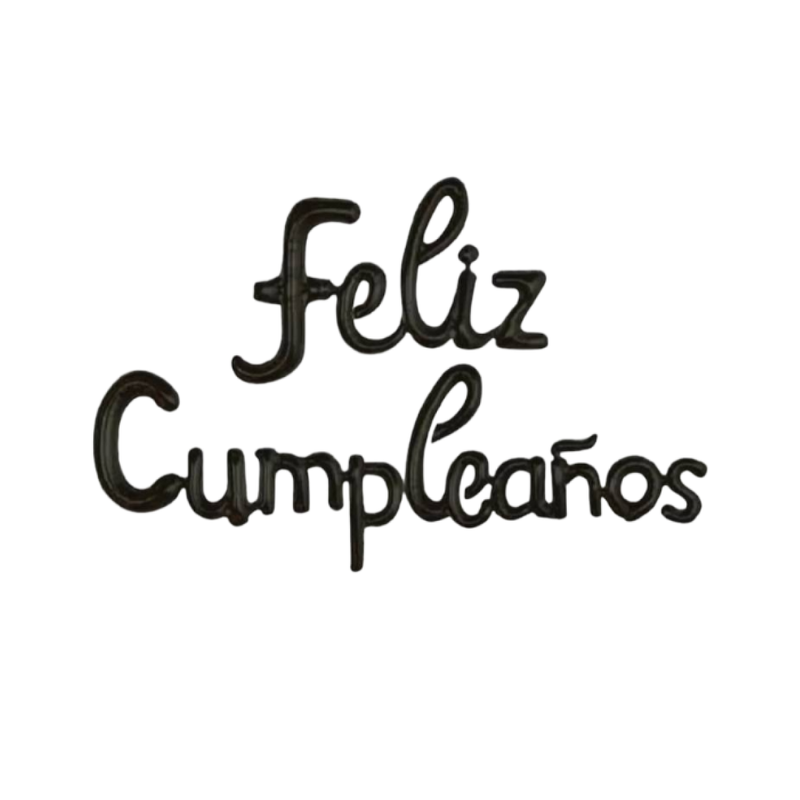 Letras Globo Feliz Cumpleaños