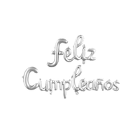 Letras Globo Feliz Cumpleaños