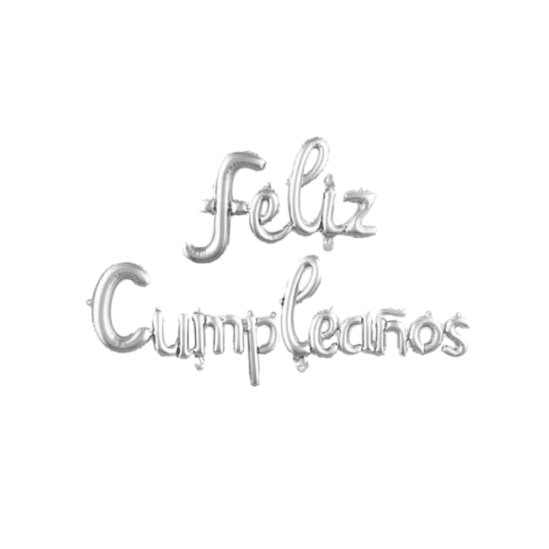 Letras Globo Feliz Cumpleaños