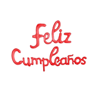 Letras Globo Feliz Cumpleaños