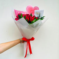 Ramo de 10 Tulipanes Rojos