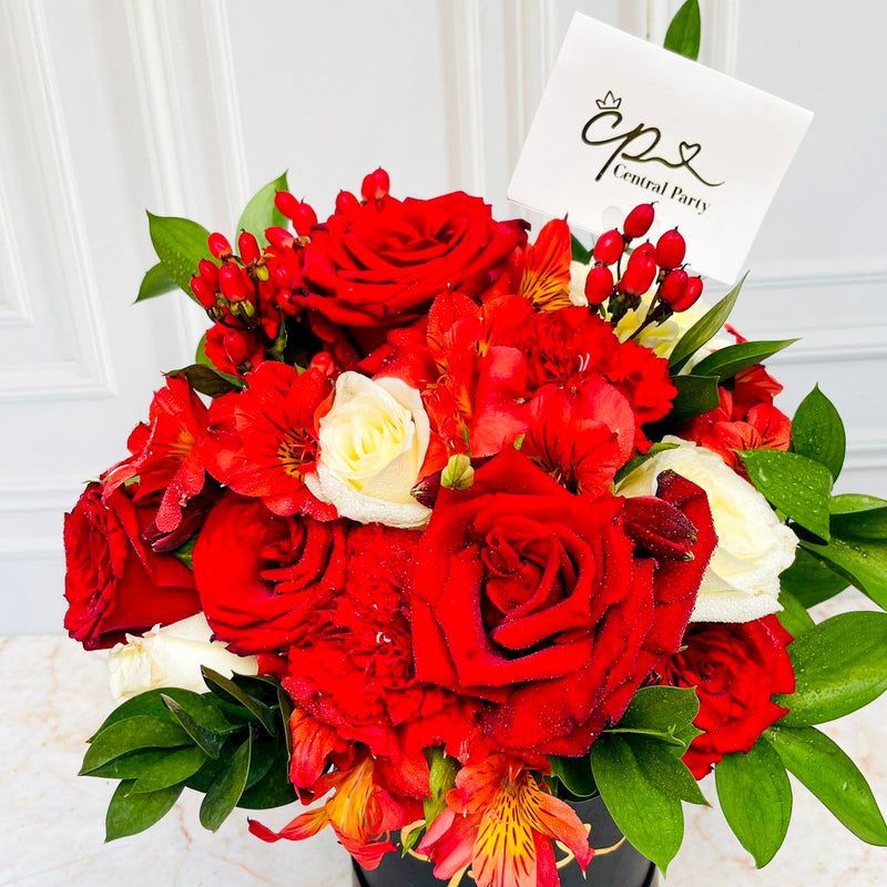 Mix Rosas & Floral Rojo