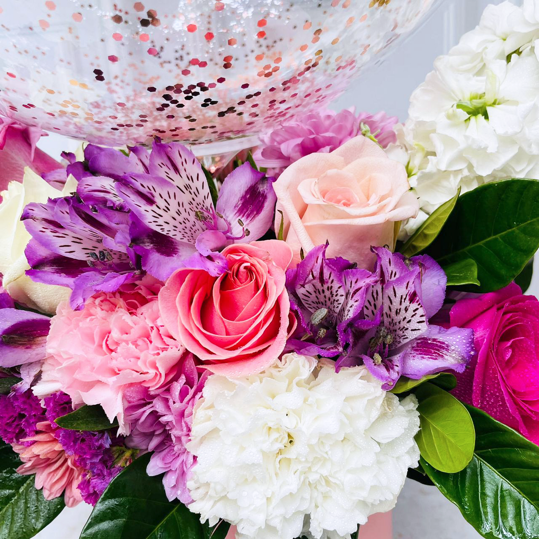 Box Floral Globo Graduación