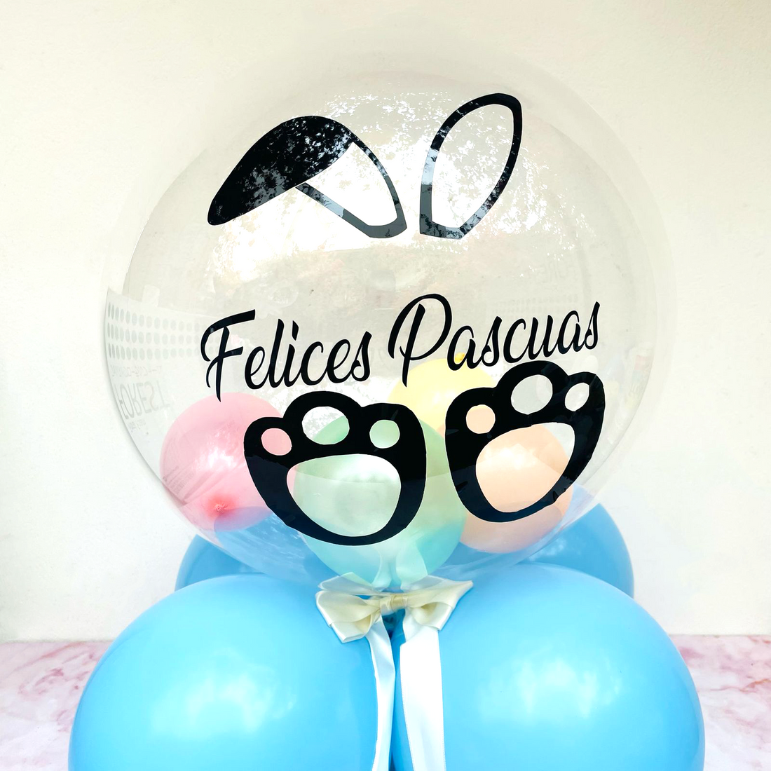 Centro de Mesa Celeste Pascua