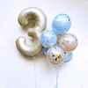 Bouquet globos celeste y Números