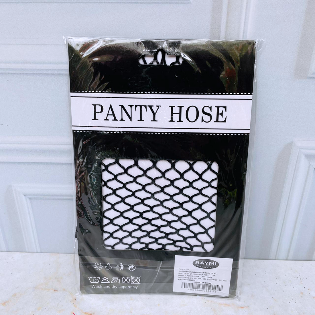 Pantys Negras Cuadrado Halloween