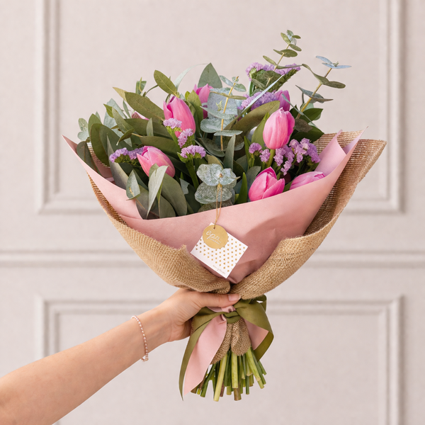 Ramo de 10 Tulipanes Rosados