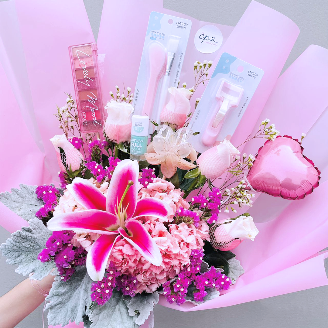 Ramo Floral Maquillaje