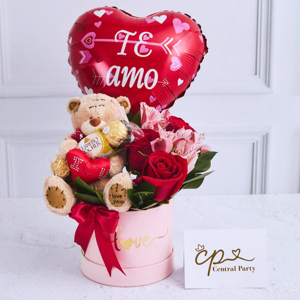Box Osito Love Rosas