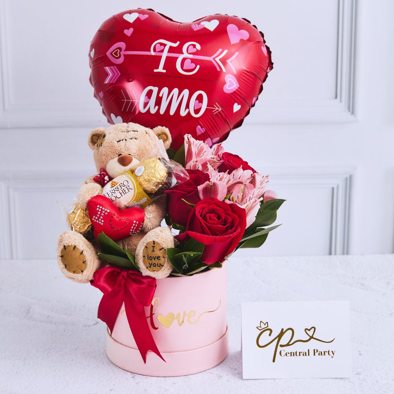 Box Osito Love Rosas