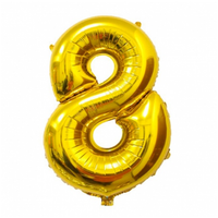 GLOBO NÚMERO DORADO (N30)