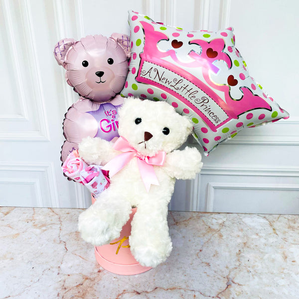 Box Baby Bear Rosa