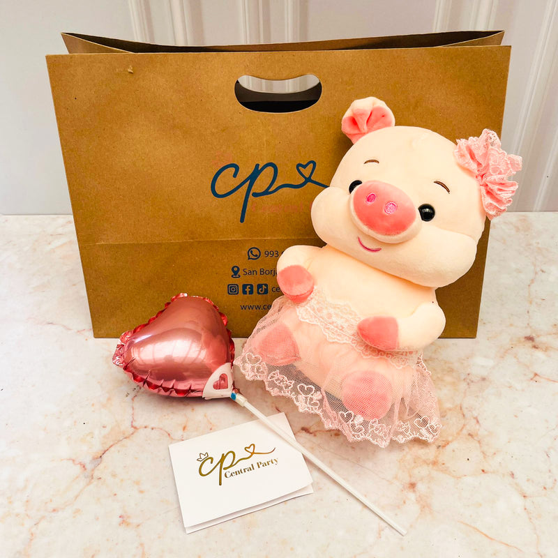 Peluche Cerdito Rosa Mágico