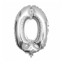 GLOBO NÚMERO PLATEADO (N30)