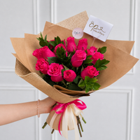 Ramo 15 Rosas Fucsias
