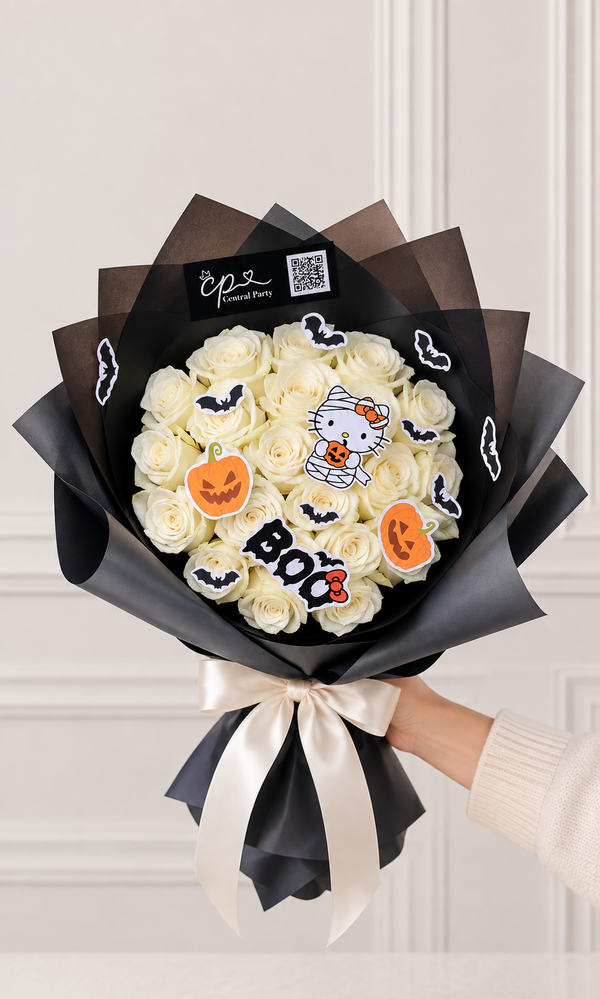 Ramo 24 Rosas Hello Kitty Halloween