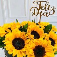 Box Corazón 7 Girasoles