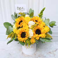 Box Premium Rosas & Girasoles