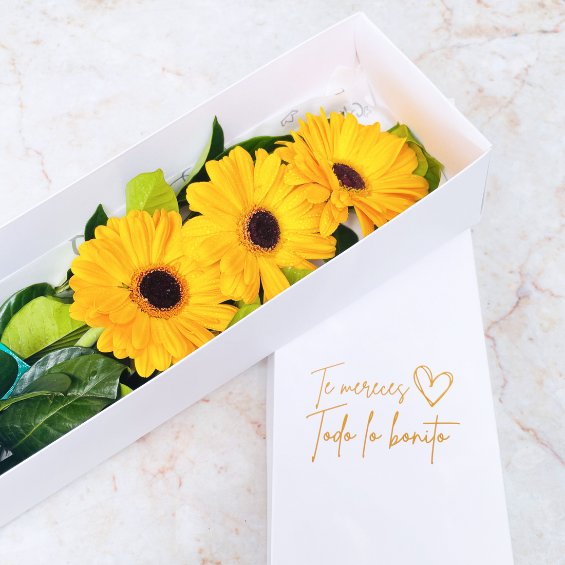 Trío de Gerberas Amarillas